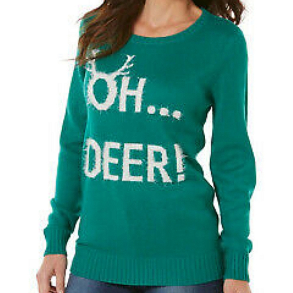 Laura Scott Christmas Oh Deer Holiday Sweater